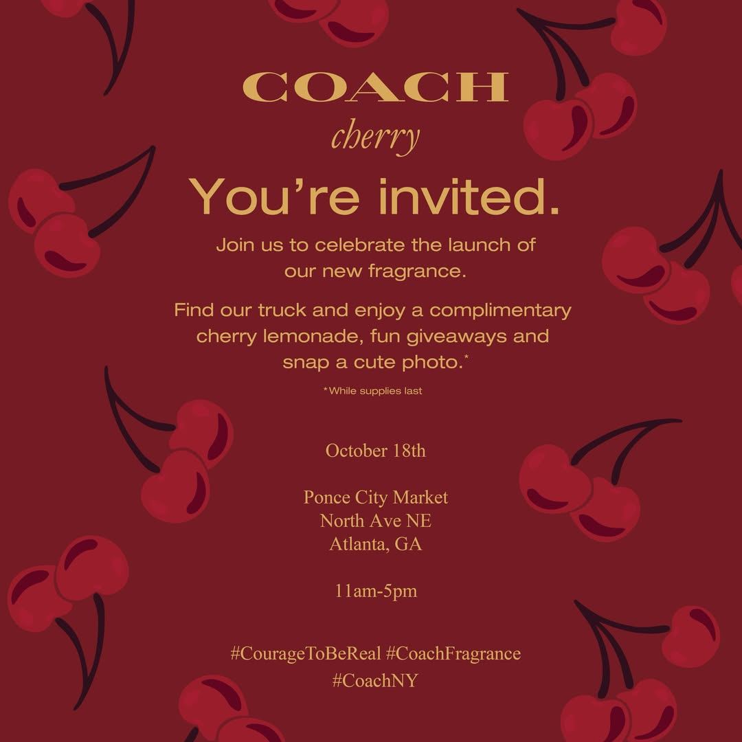 COACH cherry You're invited.
