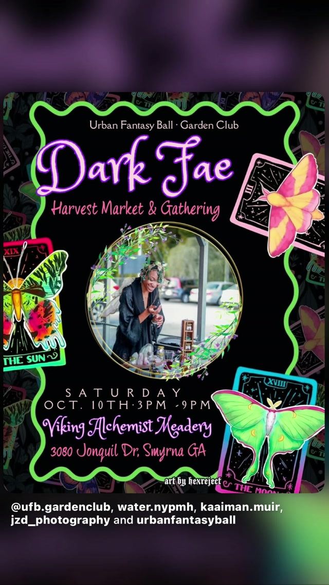 Dark Fae Harvest Market & Gathering, Sat, Oct 10, Viking Alchemist Meadery