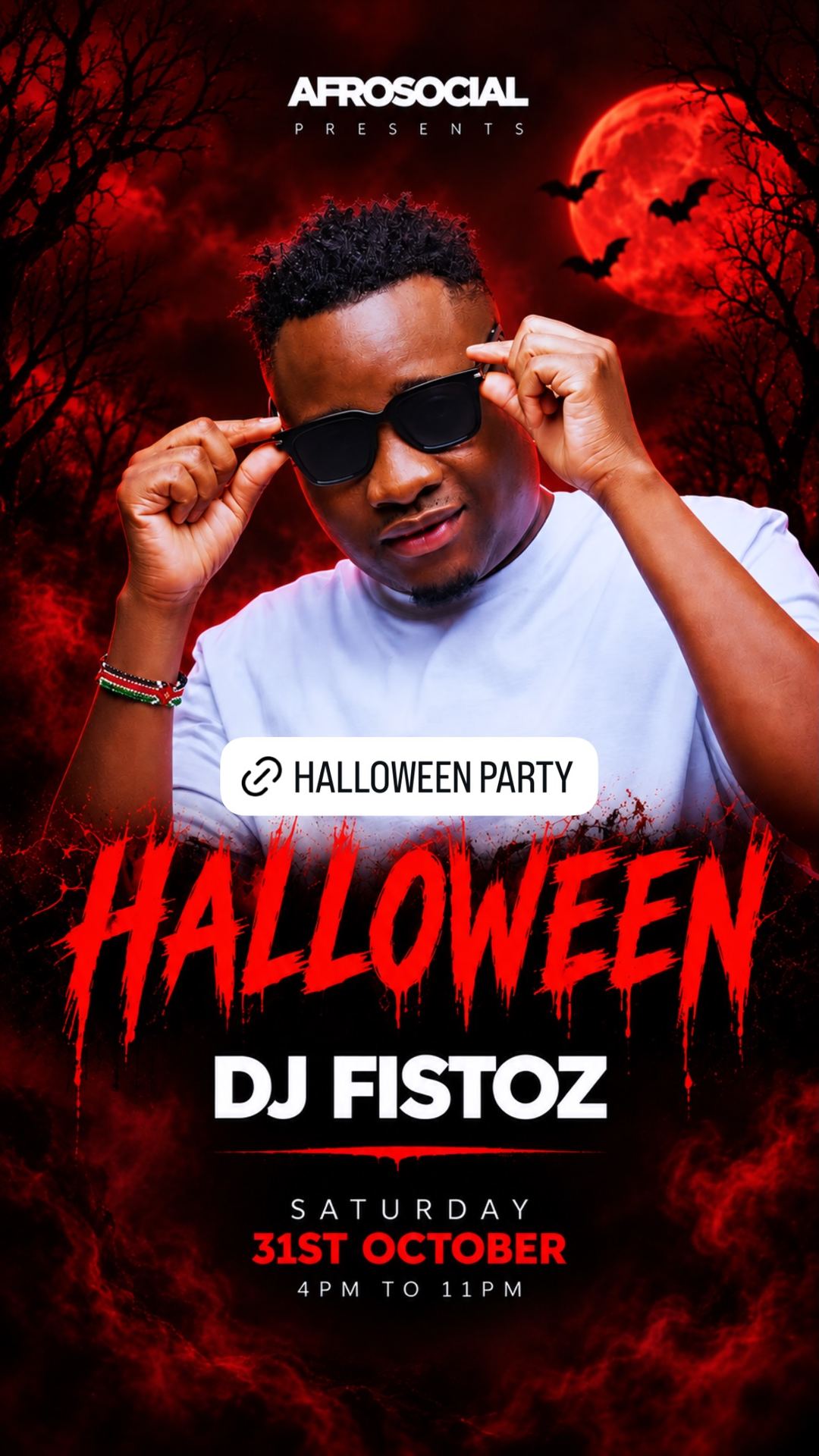 AFROSOCIAL HALLOWEEN — flyer 3