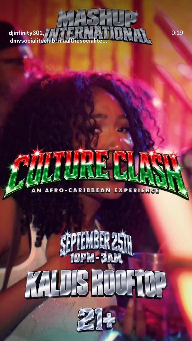 Culture Clash, Fri, Sep 25, Kaidis Rooftop, Downtown Silver Spring
