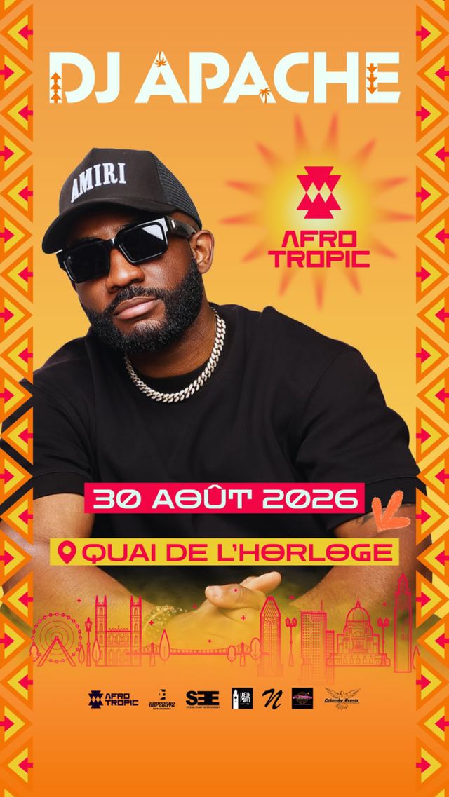 DJ Apache, Sun, Aug 30, Quai de l'Horloge