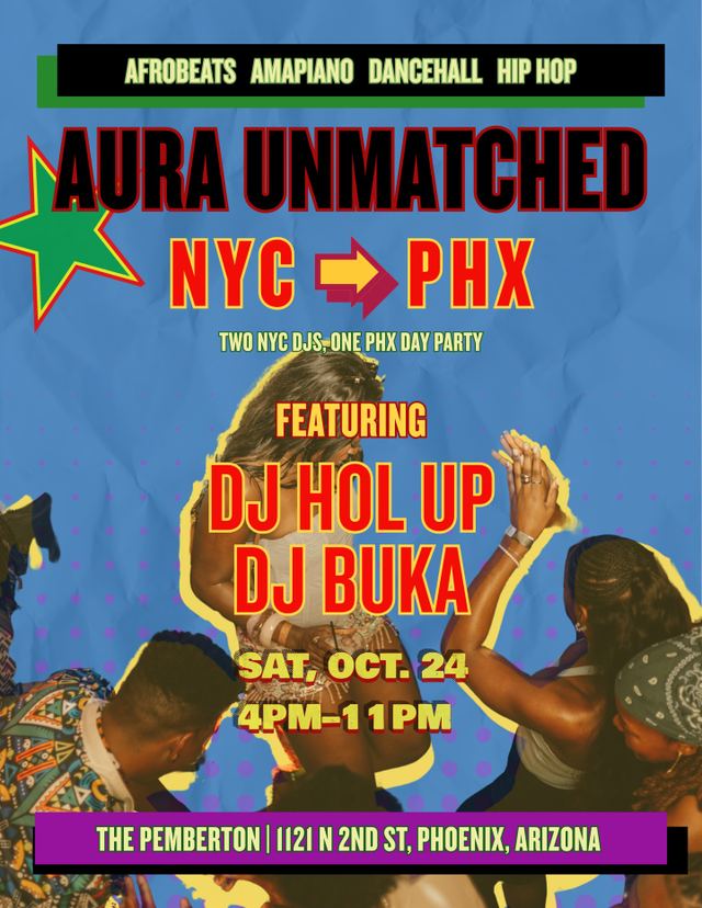Aura Unmatched NYC -> PHX, Sat, Oct 24, The Pemberton, Evans Churchill