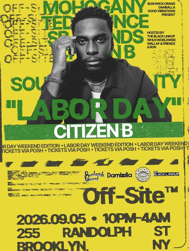 OFF-SITE™️ "LABOR DAY" WEEKEND EDITION, Sat, Sep 5, Brooklyn Roots, Bushwick