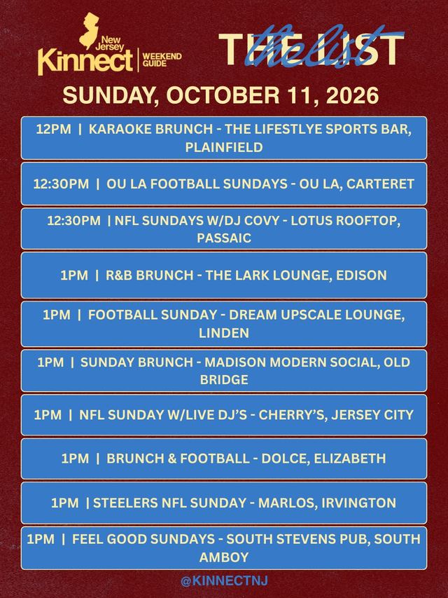 R&B BRUNCH, Sun, Oct 11, THE LARK LOUNGE