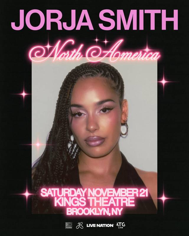 Jorja Smith North America, Sat, Nov 21, Kings Theatre Courtyard, Flatbush