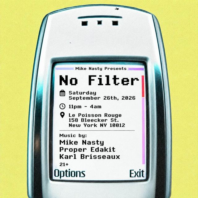 No Filter, Sat, Sep 26, Le Poisson Rouge, Manhattan