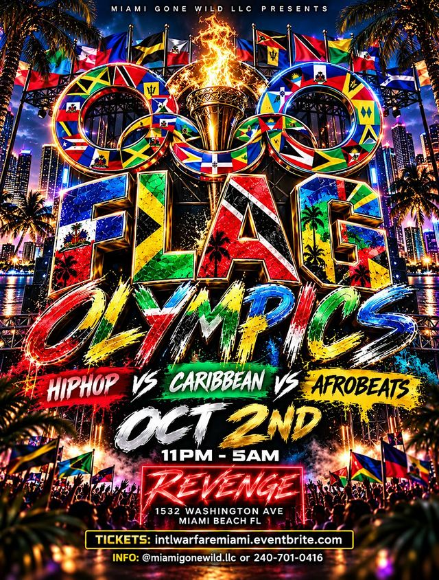 FLAG OLYMPICS MIAMI, Fri, Oct 9, Revenge miami