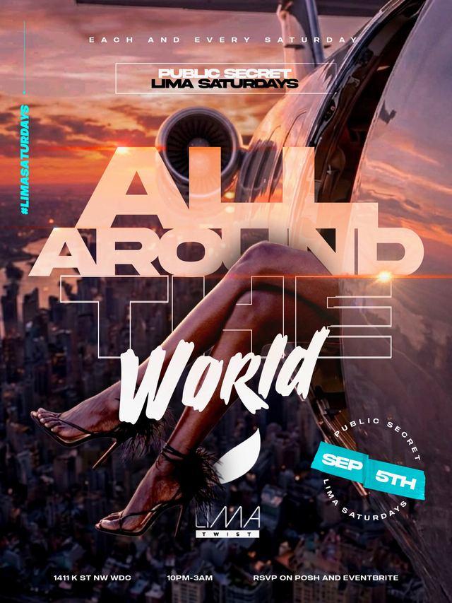 All Around The World, Sat, Sep 5, Lima Twist, Downtown