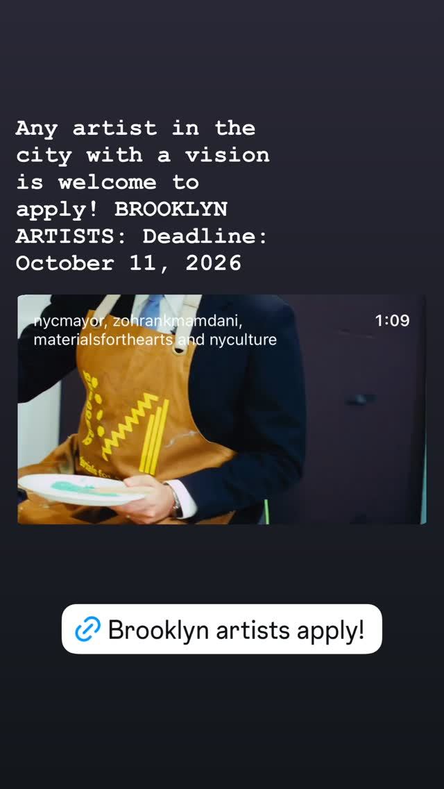 Brooklyn Artists Application Deadline
