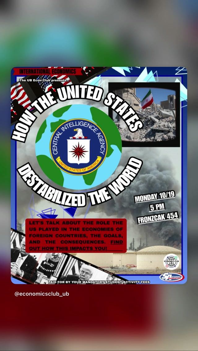 How The United States Destabilized The World, Mon, Oct 19, Fronczak 454
