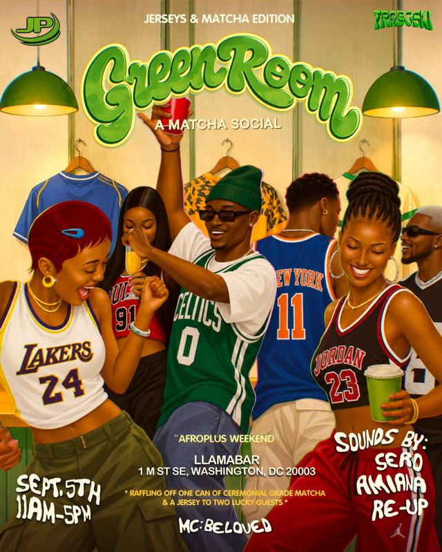 Green Room: A Matcha Social (AfroPlus Weekend Edition), Sat, Sep 5, Llamabar Cafe, Navy Yard
