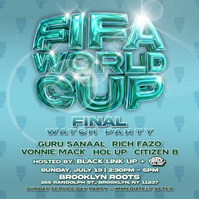 FIFA World Cup Final Watch Party, Sun, Jul 19, Brooklyn Roots, Bushwick