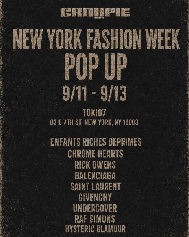 New York Fashion Week Pop Up, Fri, Sep 11 – Sun, Sep 13, Tokio7ny, East Village