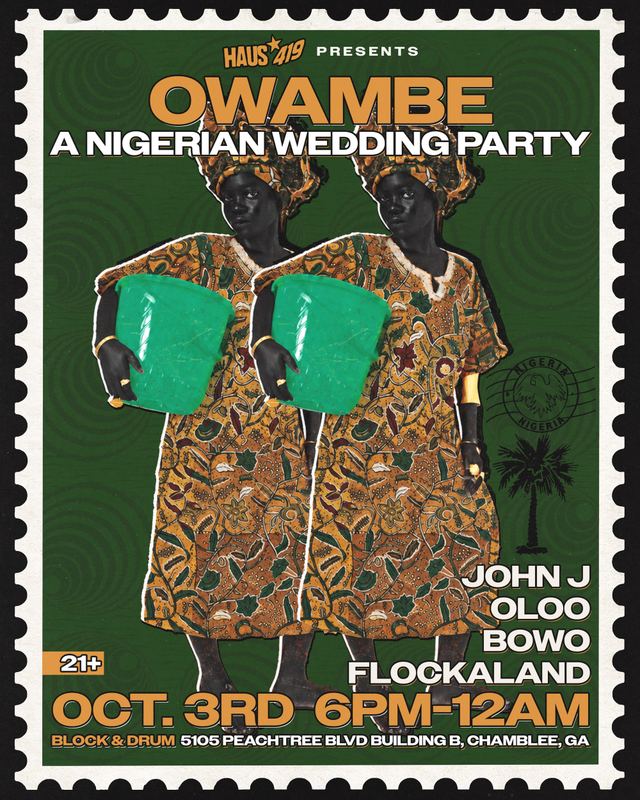 Owambe a Nigerian Wedding Party, Sat, Oct 3, Block & Drum