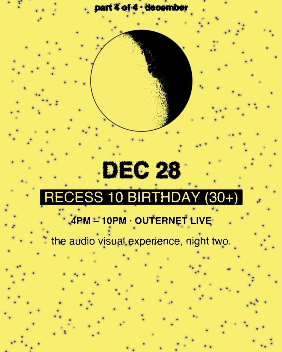 RECESS 10 BIRTHDAY