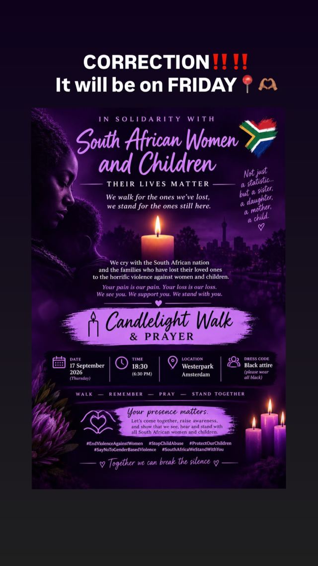 Candlelight Walk & Prayer, Fri, Sep 18, Westerpark, Amsterdam-West