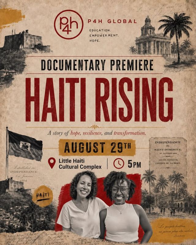 Haiti Rising Documentary Premiere, Sat, Aug 29, Little Haiti Cultural Complex, Little Haiti