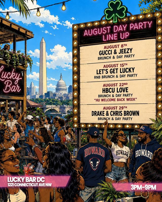 DRAKE & CHRIS BROWN BRUNCH & DAY PARTY, Sat, Aug 29, Lucky Bar DC, Dupont Circle