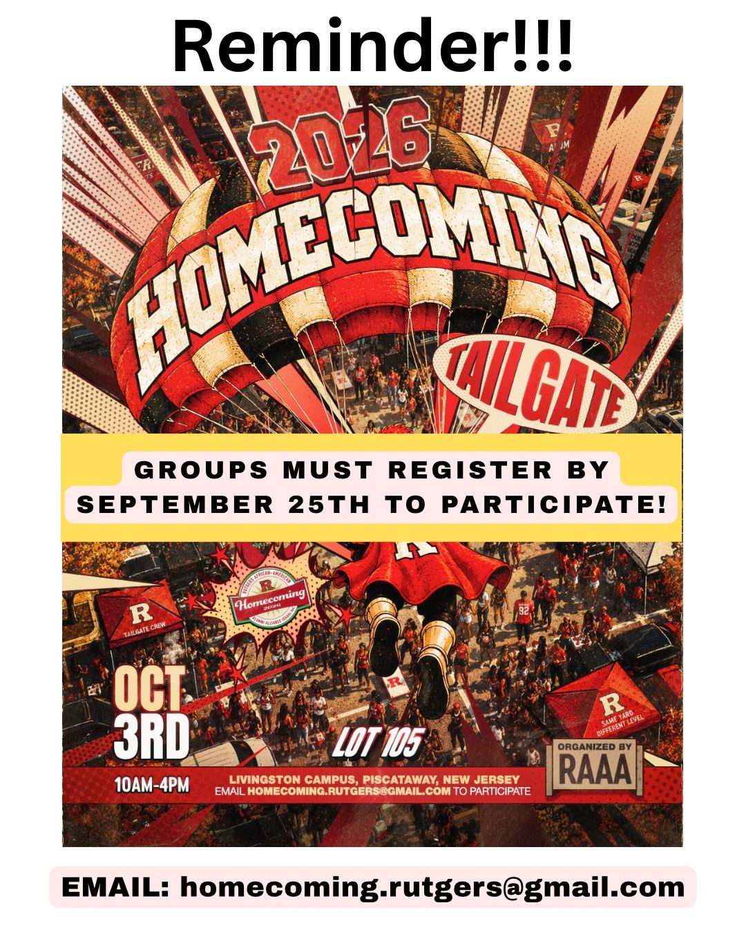 RUTGERS HOMECOMING — flyer 5