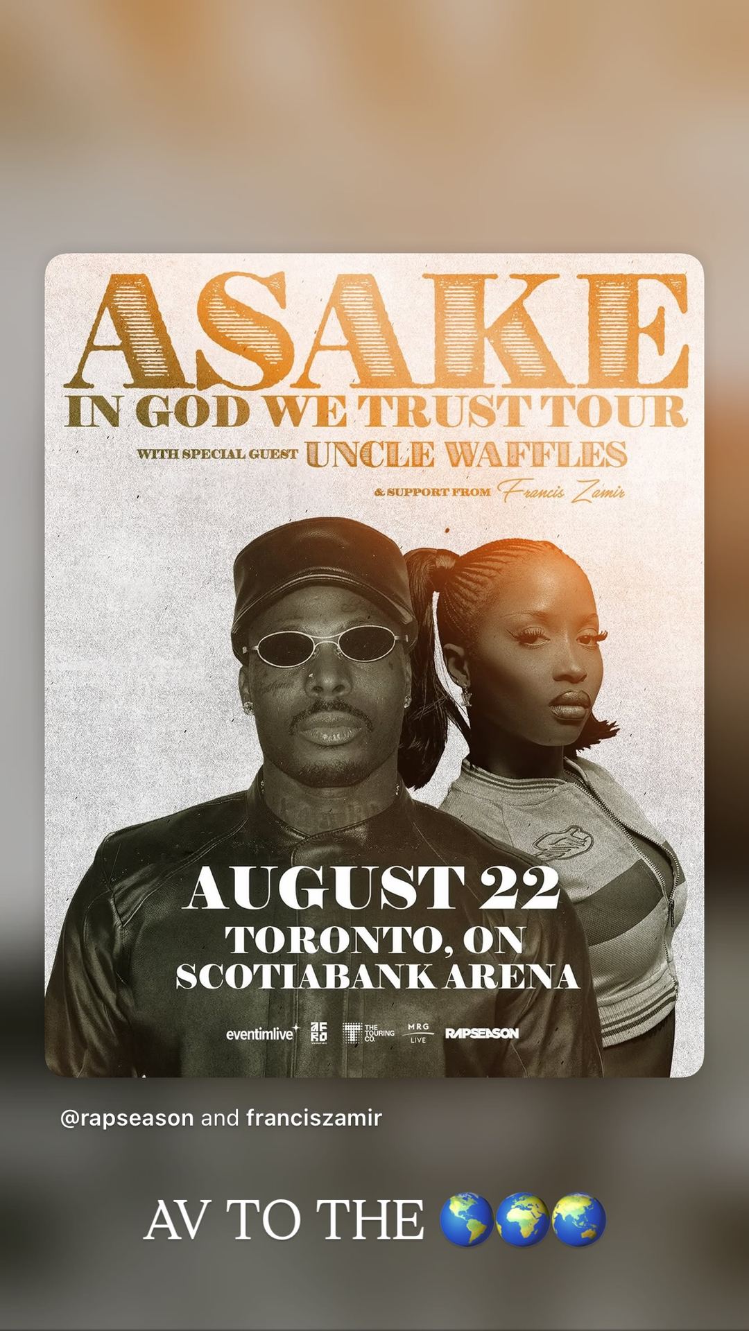 ASAKE IN GOD WE TRUST TOUR
