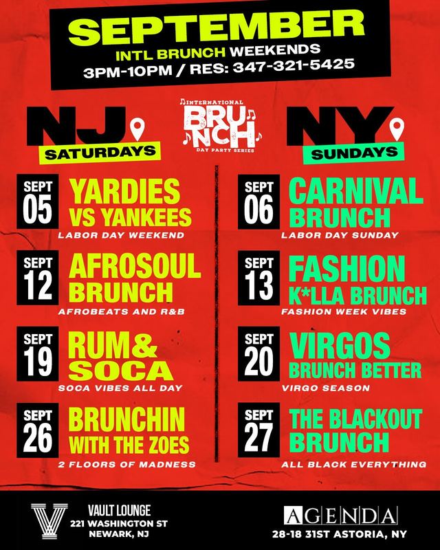 Carnival Brunch, Sun, Sep 6, Agenda, Astoria