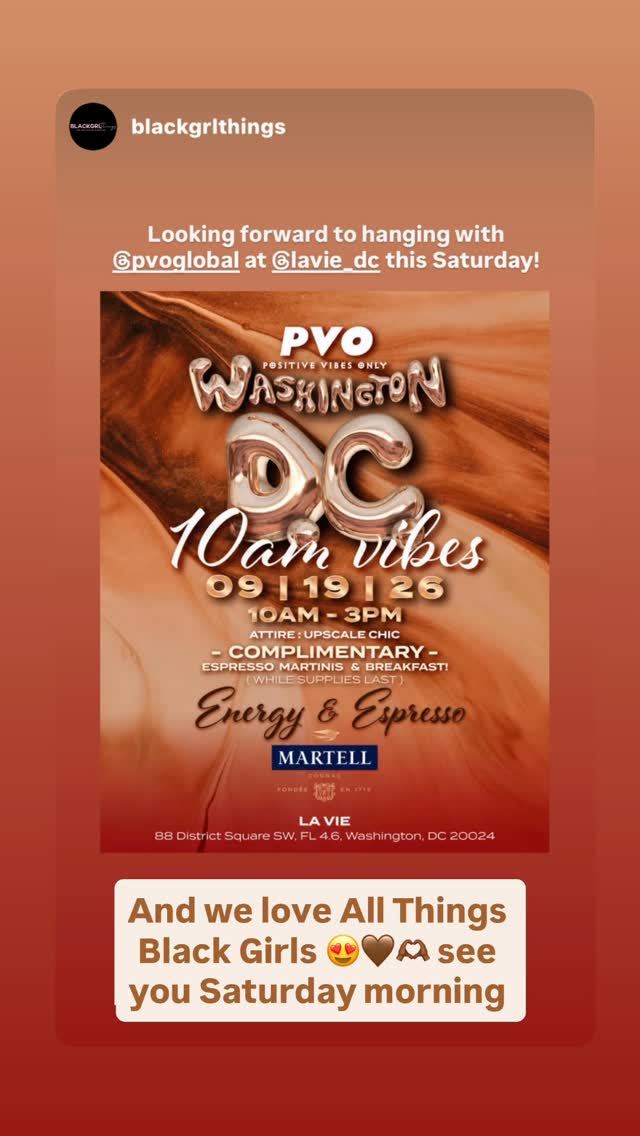 PVO Washington DC 10am vibes, Sat, Sep 19, La Vie, The Wharf