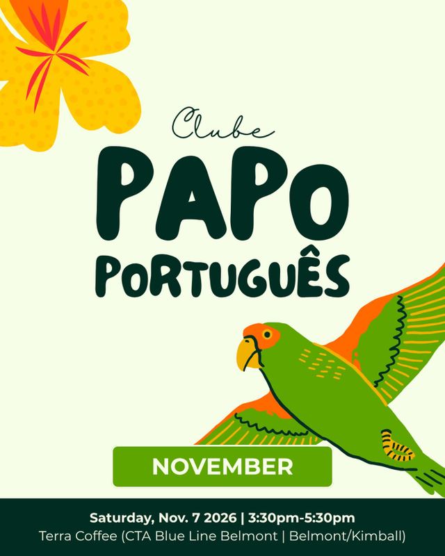 Clube Papo Português, Sat, Nov 7, Terra Coffee