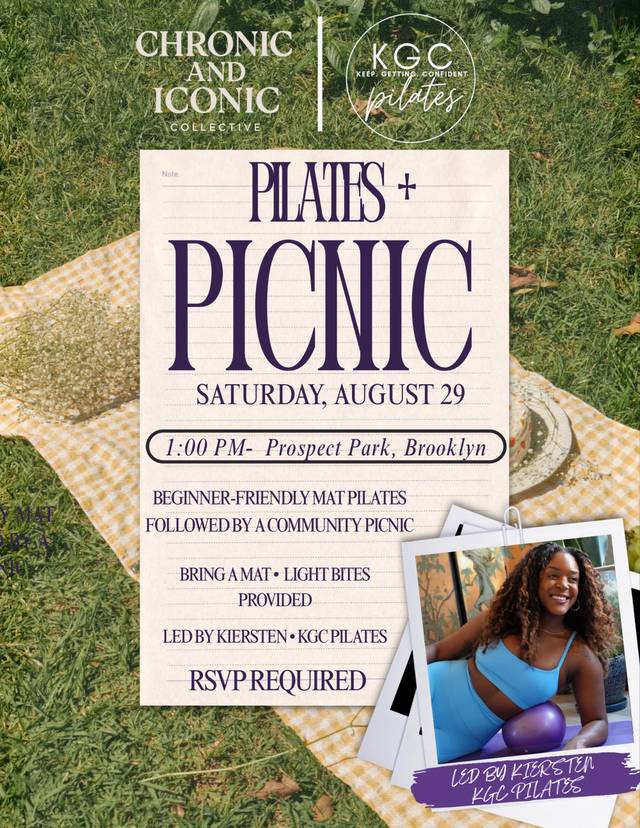 Pilates + Picnic, Sat, Aug 29, Prospect Park, Brooklyn