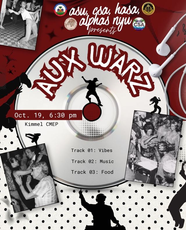 AUX Wars, Mon, Oct 19, Kimmel Center, Greenwich Village