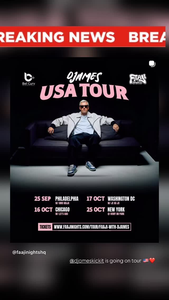 DJAMES USA TOUR, Fri, Sep 25, OVO ROJO