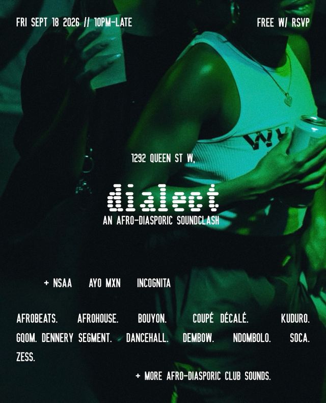 Dialect, Fri, Sep 18, 1292 Queen St W