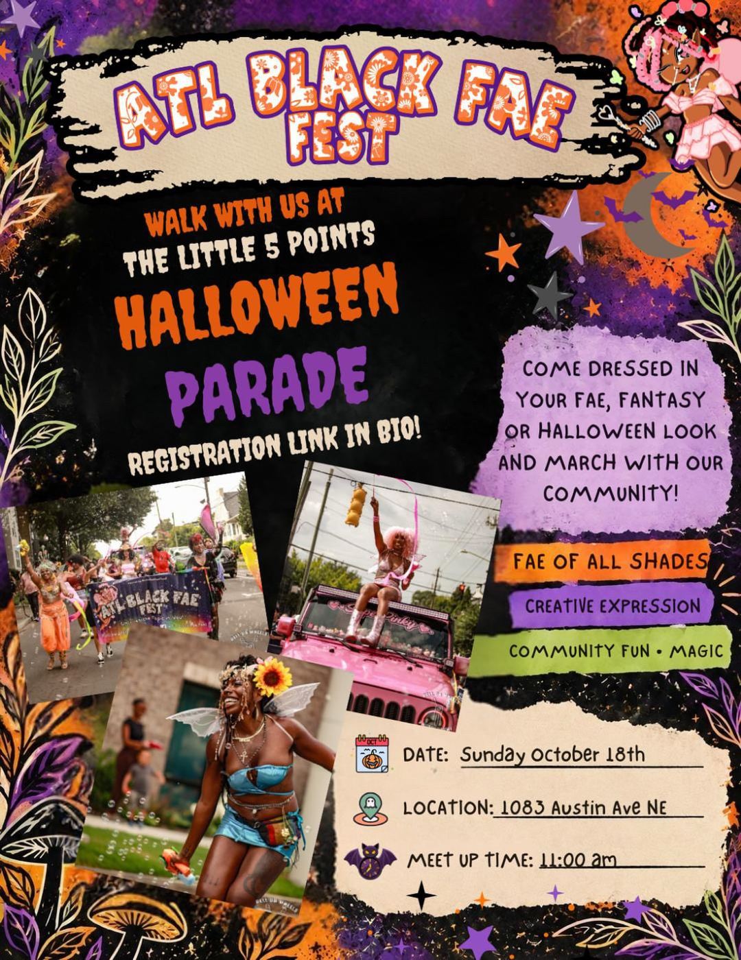 ATL BLACK FAE FEST: Halloween Parade