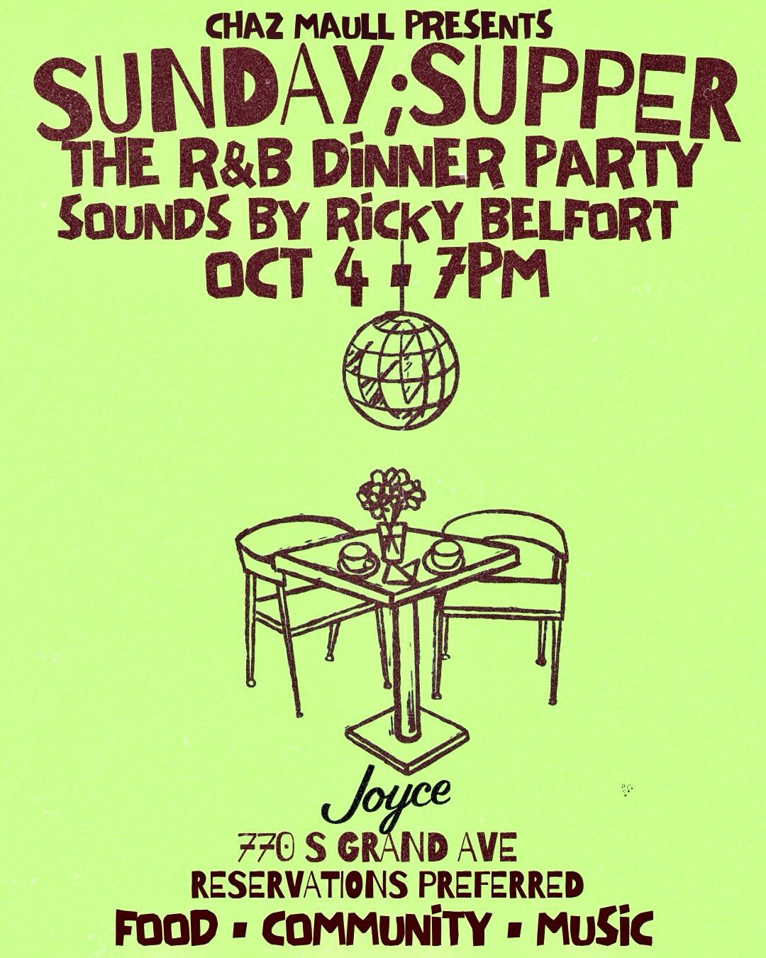 Sunday Supper: The R&B Dinner Party
