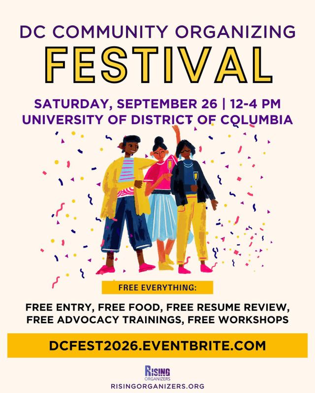 DC COMMUNITY ORGANIZING FESTIVAL, Sat, Sep 26, University of District of Columbia