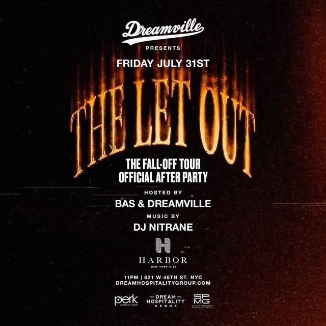 The Let Out - the Fall-Off Tour Official After Party, Fri, Jul 31, Harbor New York City, Hell's Kitchen