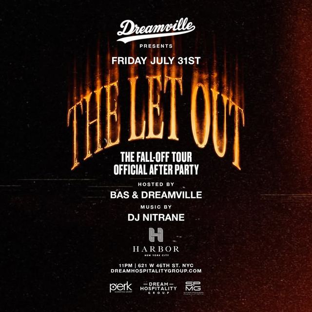 The Let Out - the Fall-Off Tour Official After Party, Fri, Jul 31, Harbor New York City, Hell's Kitchen