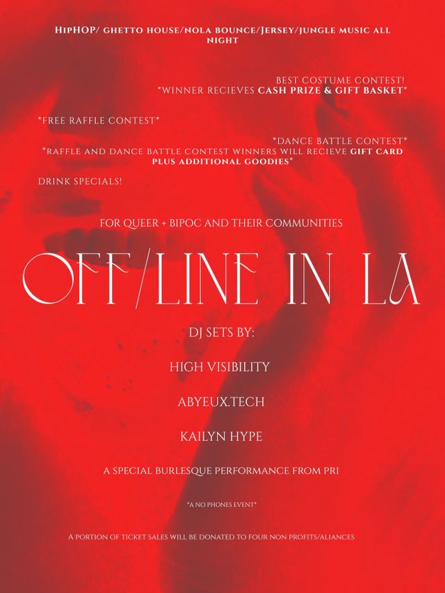 OFF/LINE IN LA, Wed, Oct 28, Honey's at Star Love