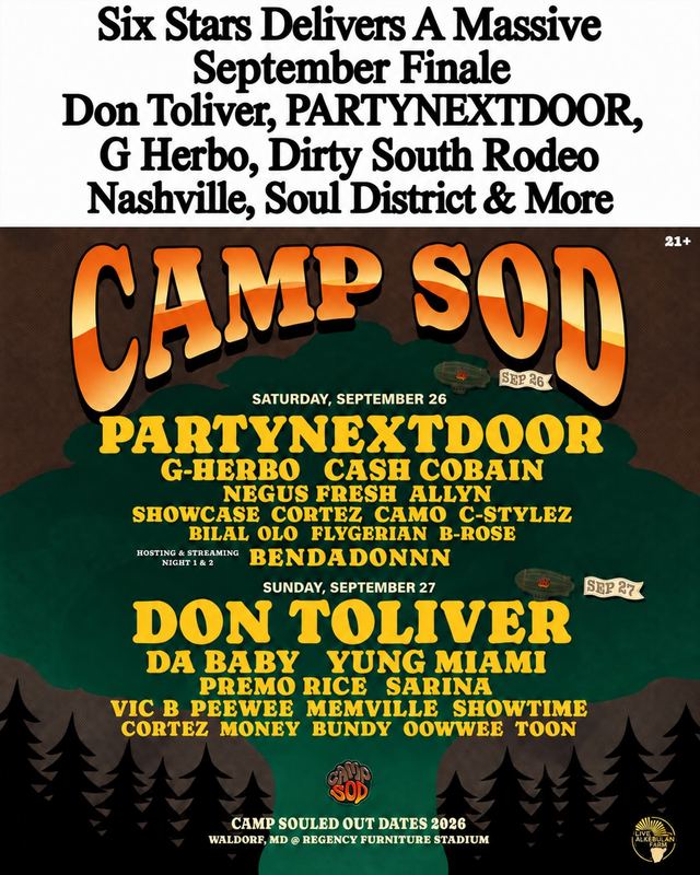 CAMP SOD, Sun, Sep 27, Regency Furniture Stadium
