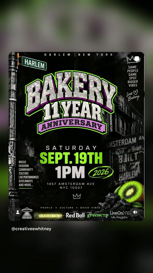 Bakery 11 Year Anniversary, Sat, Sep 19