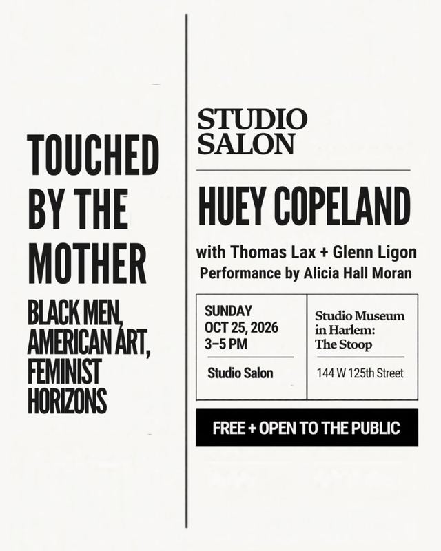 Studio Salon: Touched by the Mother, Sun, Oct 25, Studio Museum in Harlem: The Stoop, Harlem