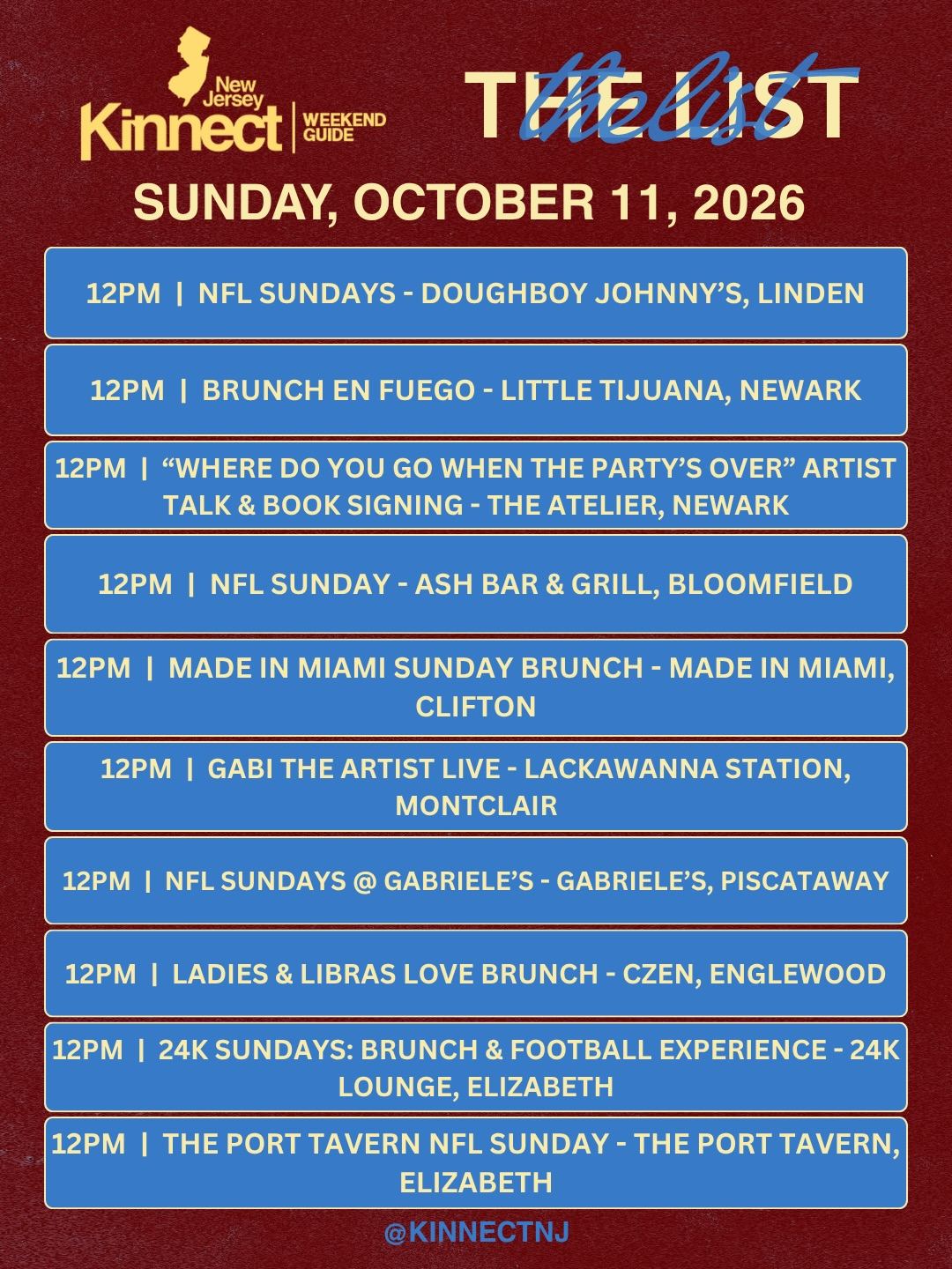 NFL SUNDAYS @ GABRIELE’S