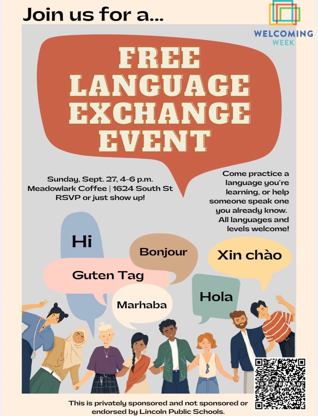 Free Language Exchange Event