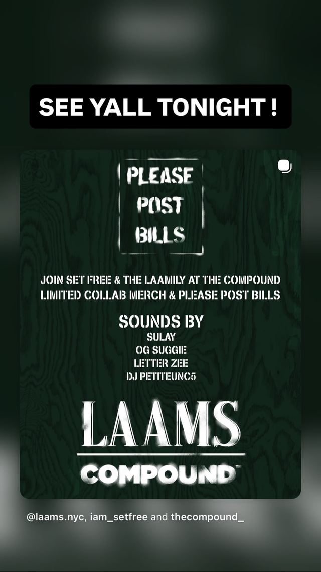 LAAMS COMPOUND, Wed, Sep 9, The Compound