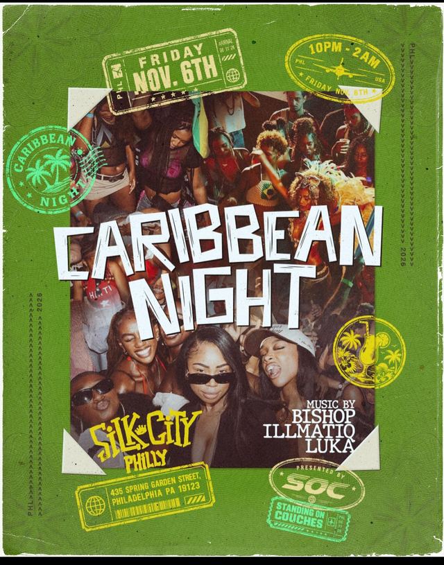 Caribbean Night, Fri, Nov 6, Silk City Philly