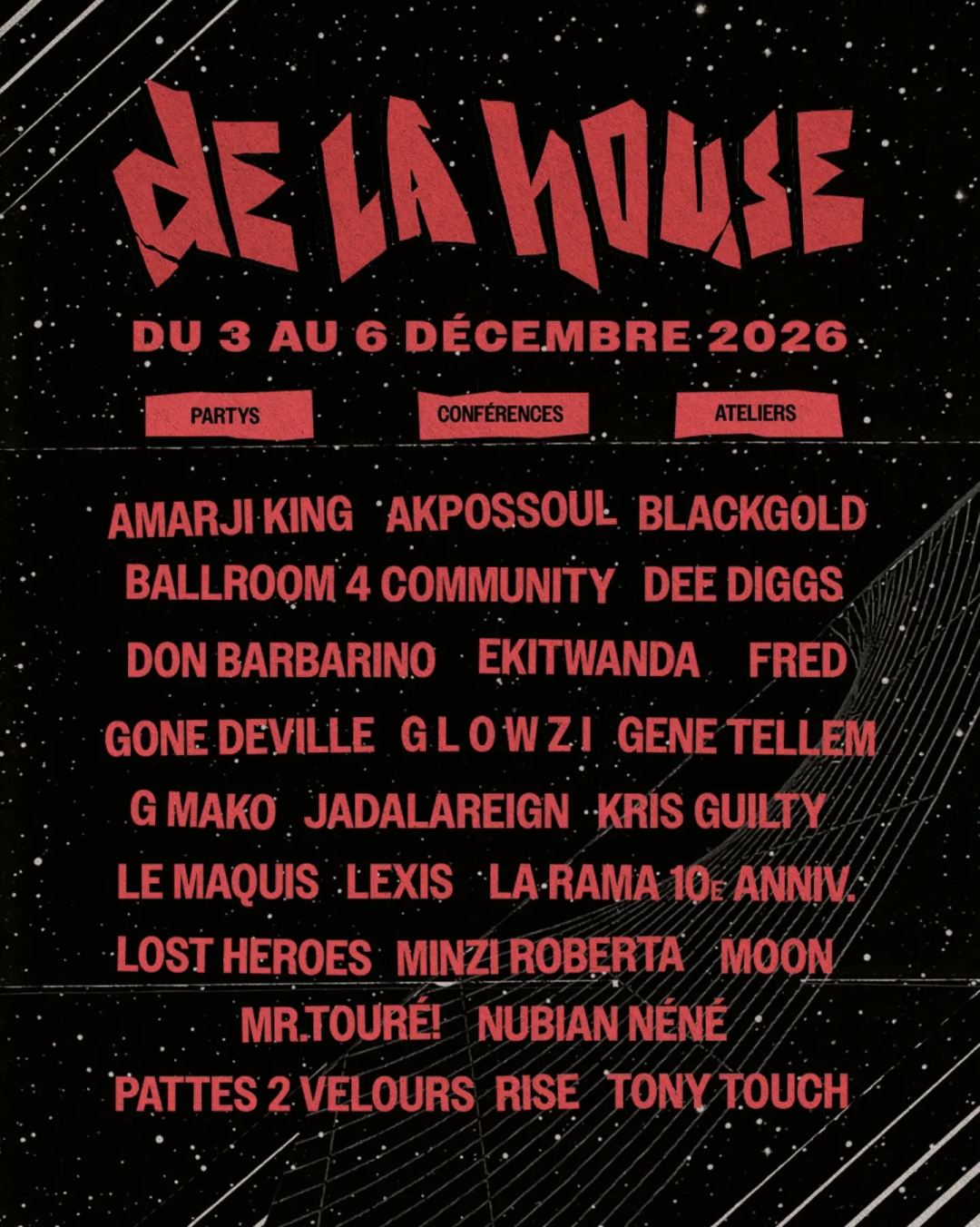 FESTIVAL DE LA HOUSE — flyer 2