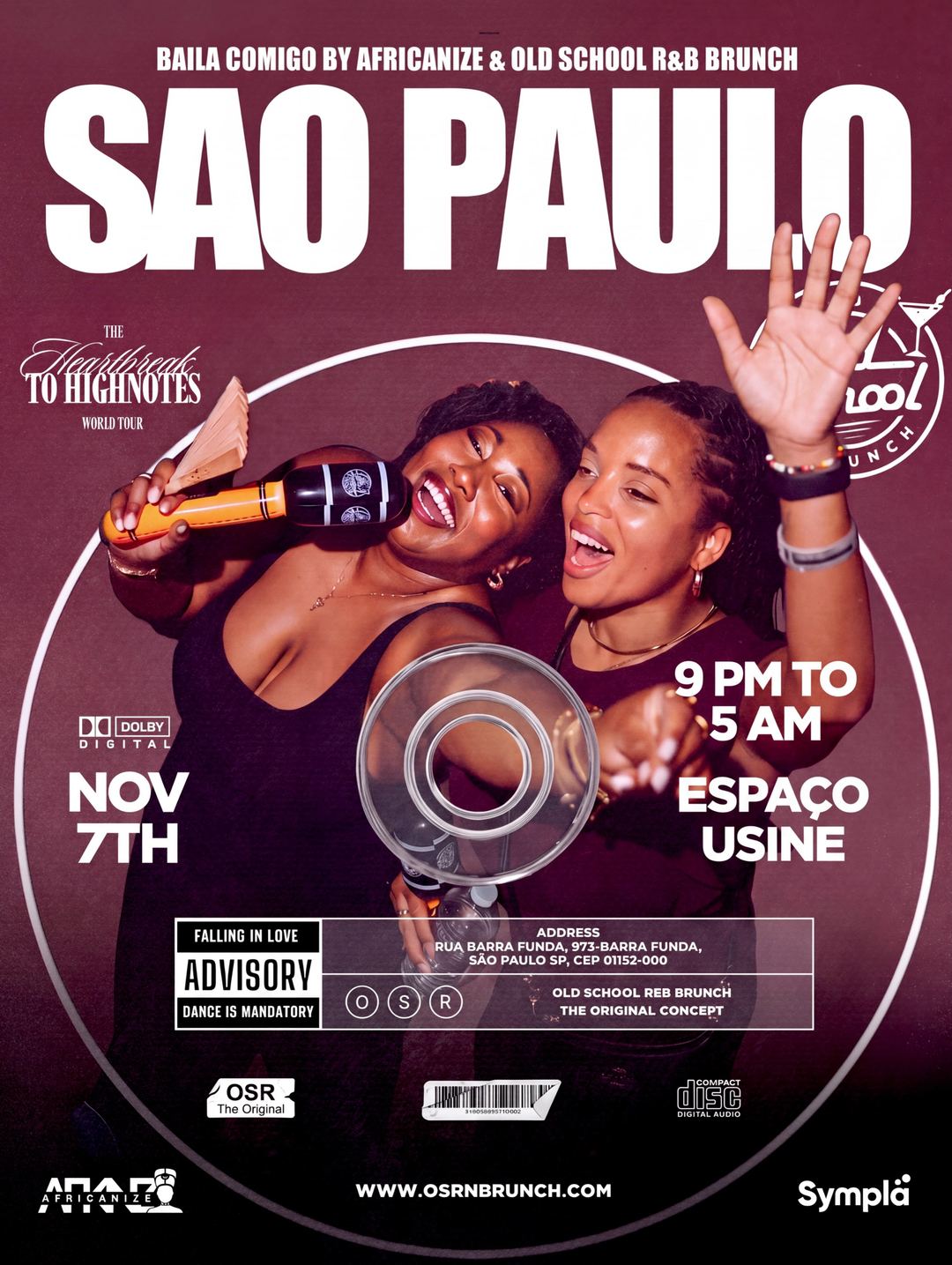 Baila Comigo by Africanize & Old School R&B Brunch