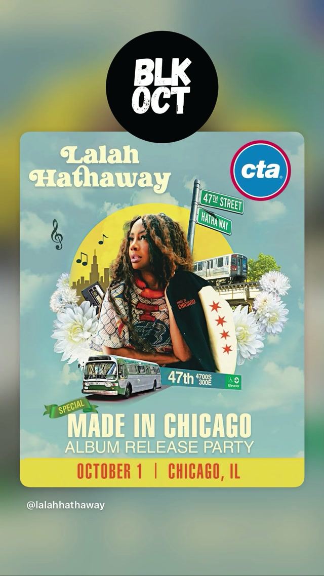 Lalah Hathaway: Made in Chicago Album Release Party, Thu, Oct 1
