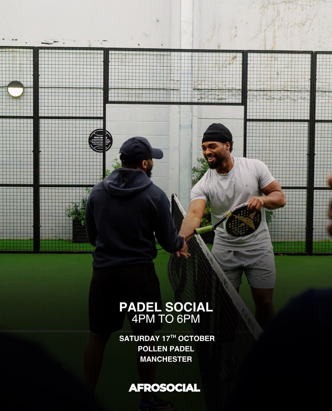 Afrosocial Manchester Padel Social — flyer 2