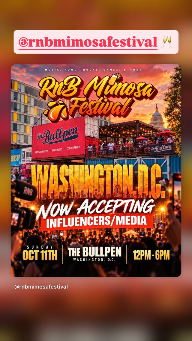 RnB Mimosa Festival, Sun, Oct 11, The Bullpen