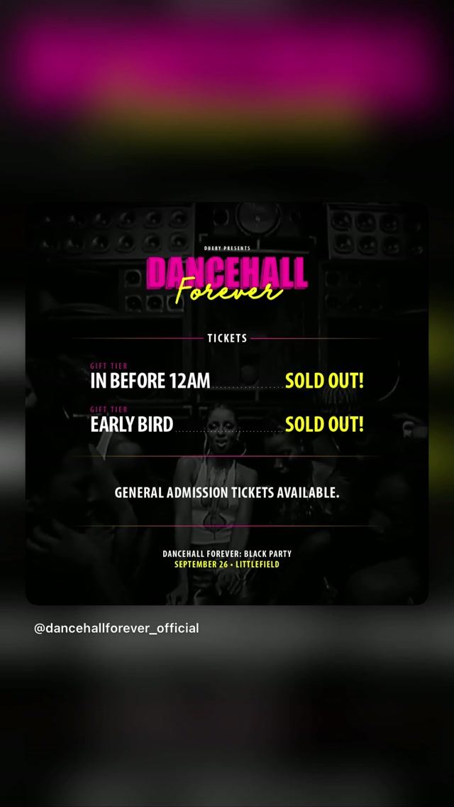 DANCEHALL FOREVER: BLACK PARTY